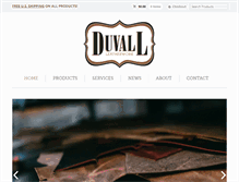 Tablet Screenshot of duvallleatherwork.com